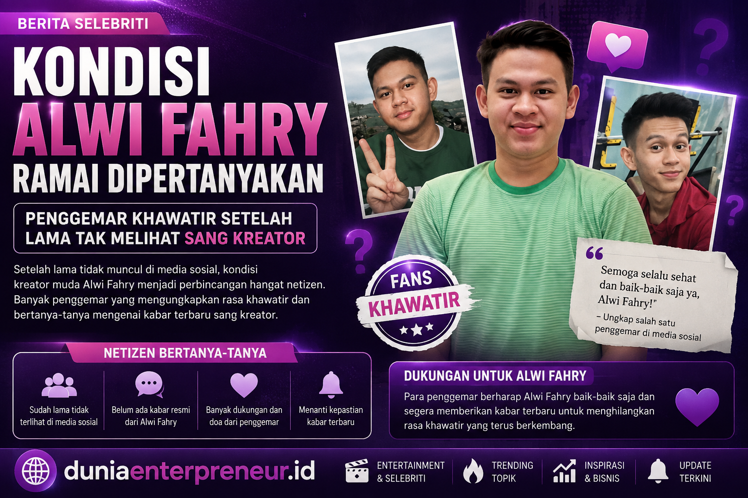 Kondisi Alwi Fahry Ramai Dipertanyakan, Penggemar Khawatir Setelah Lama Tak Melihat Sang Kreator