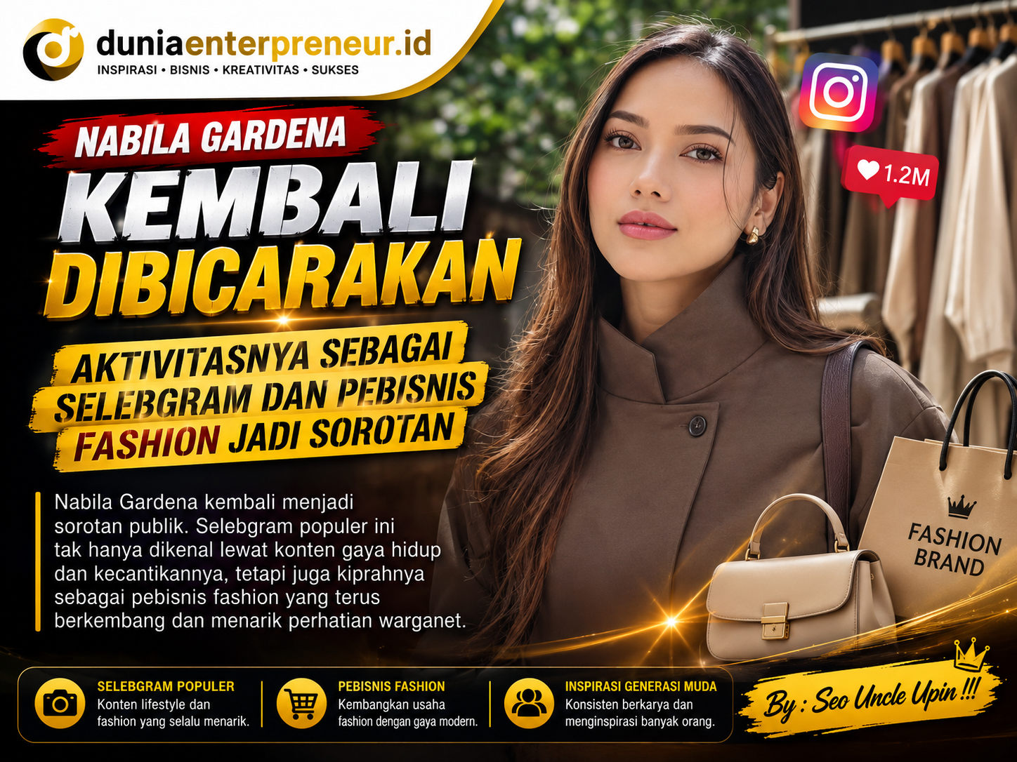 Nabila Gardena Kembali Dibicarakan, Aktivitasnya sebagai Selebgram dan Pebisnis Fashion Jadi Sorotan