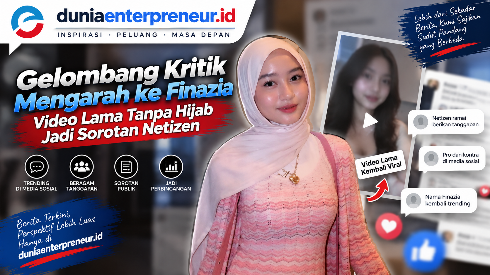 Gelombang Kritik Mengarah ke Finazia, Video Lama Tanpa Hijab Jadi Sorotan Netizen