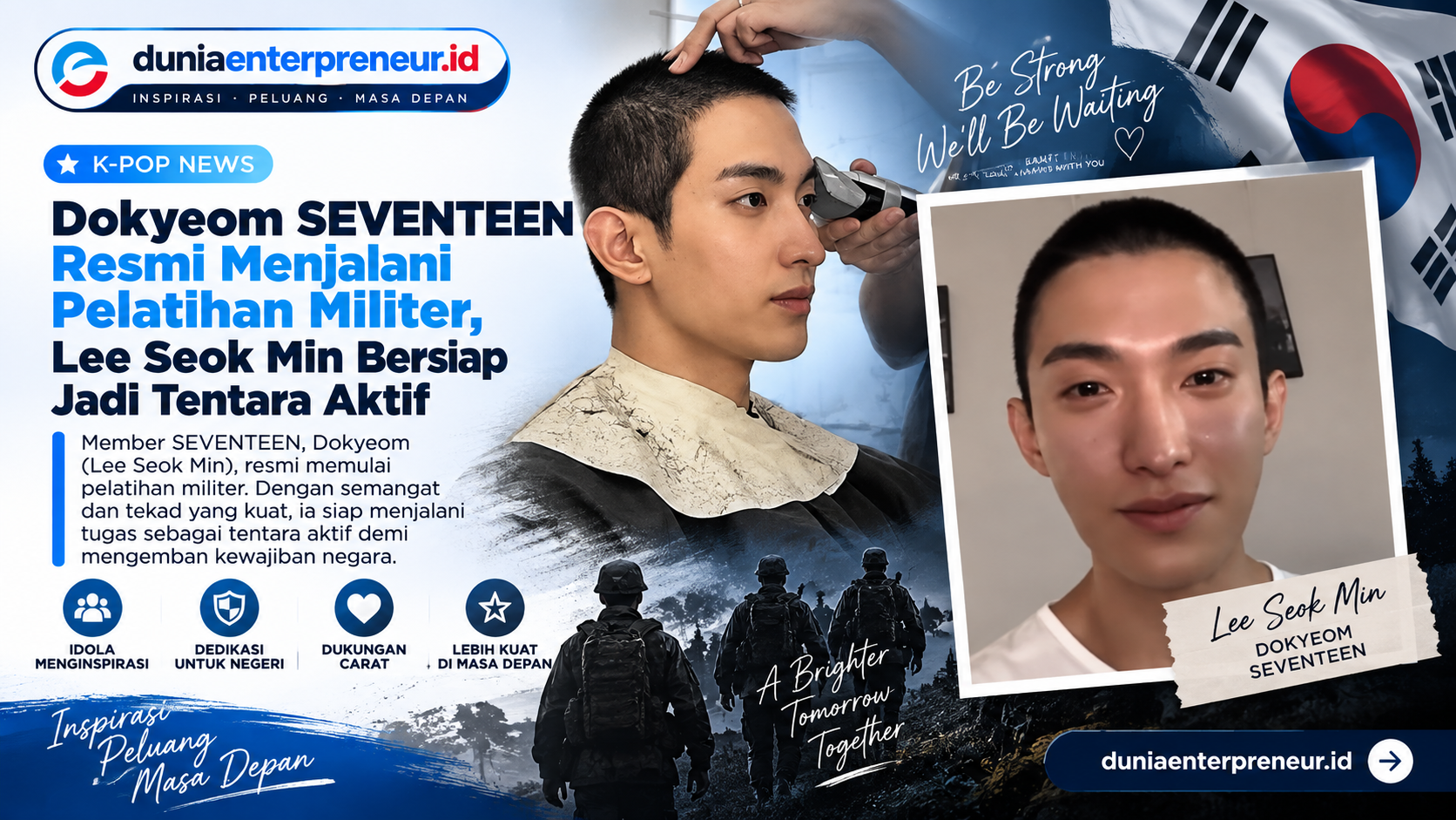 Dokyeom SEVENTEEN Resmi Menjalani Pelatihan Militer, Lee Seok Min Bersiap Jadi Tentara Aktif