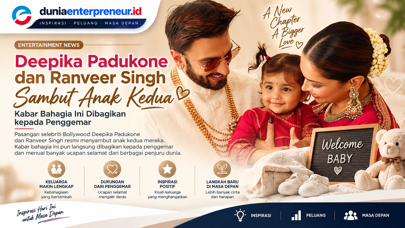 Deepika Padukone dan Ranveer Singh Sambut Anak Kedua, Kabar Bahagia Ini Dibagikan kepada Penggemar