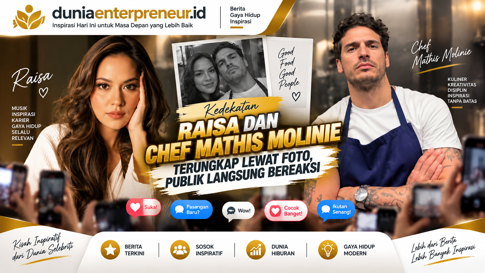 Kedekatan Raisa dan Chef Mathis Molinie Terungkap Lewat Foto, Publik Langsung Bereaksi