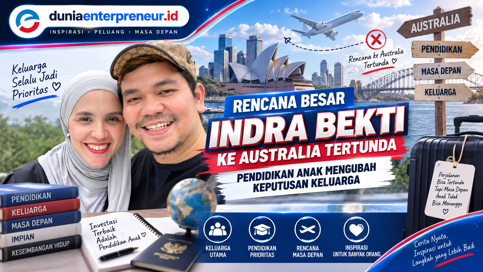 Rencana Besar Indra Bekti ke Australia Tertunda, Pendidikan Anak Mengubah Keputusan Keluarga