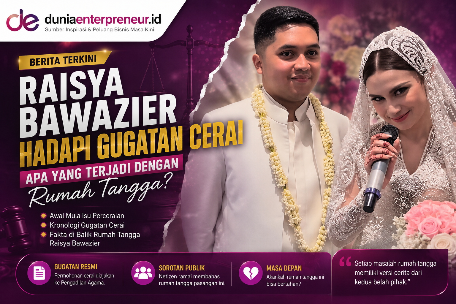 Raisya Bawazier Hadapi Gugatan Cerai, Apa yang Terjadi dengan Rumah Tangga?