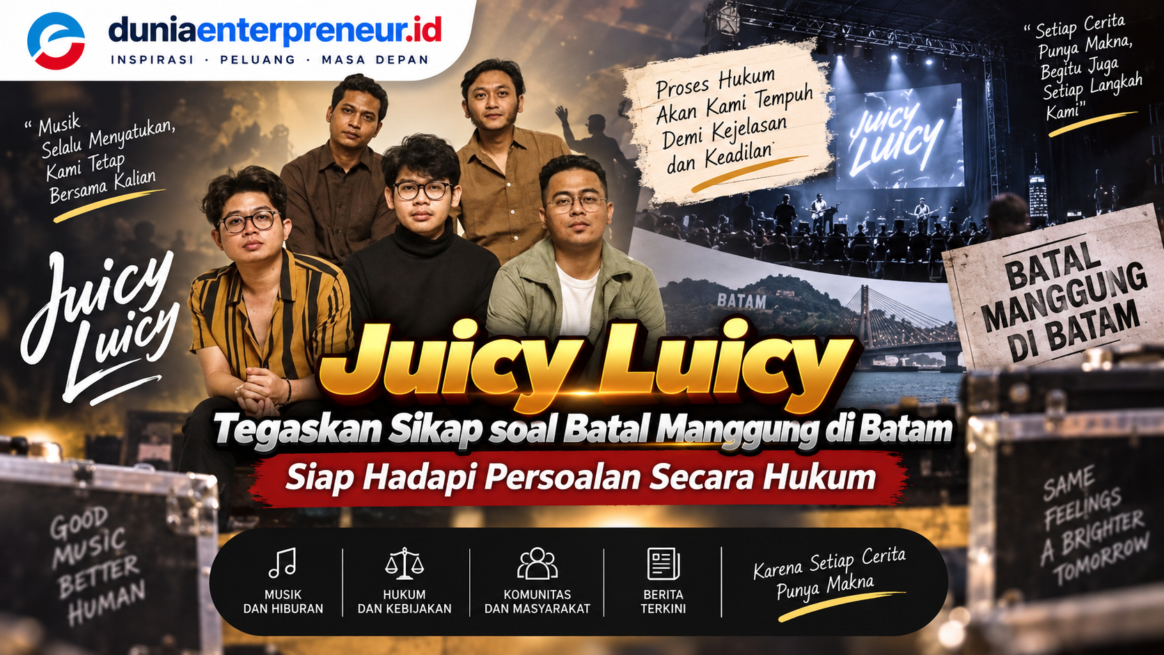 Juicy Luicy Tegaskan Sikap soal Batal Manggung di Batam, Siap Hadapi Persoalan Secara Hukum
