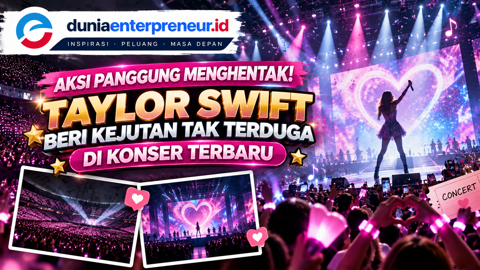 Aksi Panggung Menghentak! Taylor Swift Beri Kejutan Tak Terduga di Konser Terbaru