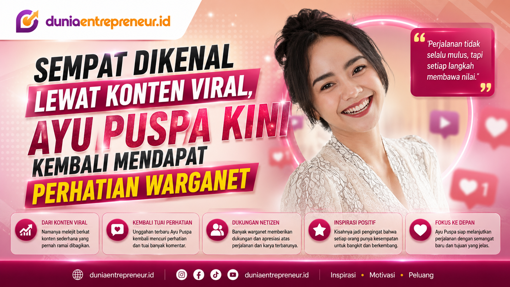 Sempat Dikenal Lewat Konten Viral, Ayu Puspa Kini Kembali Mendapat Perhatian Warganet