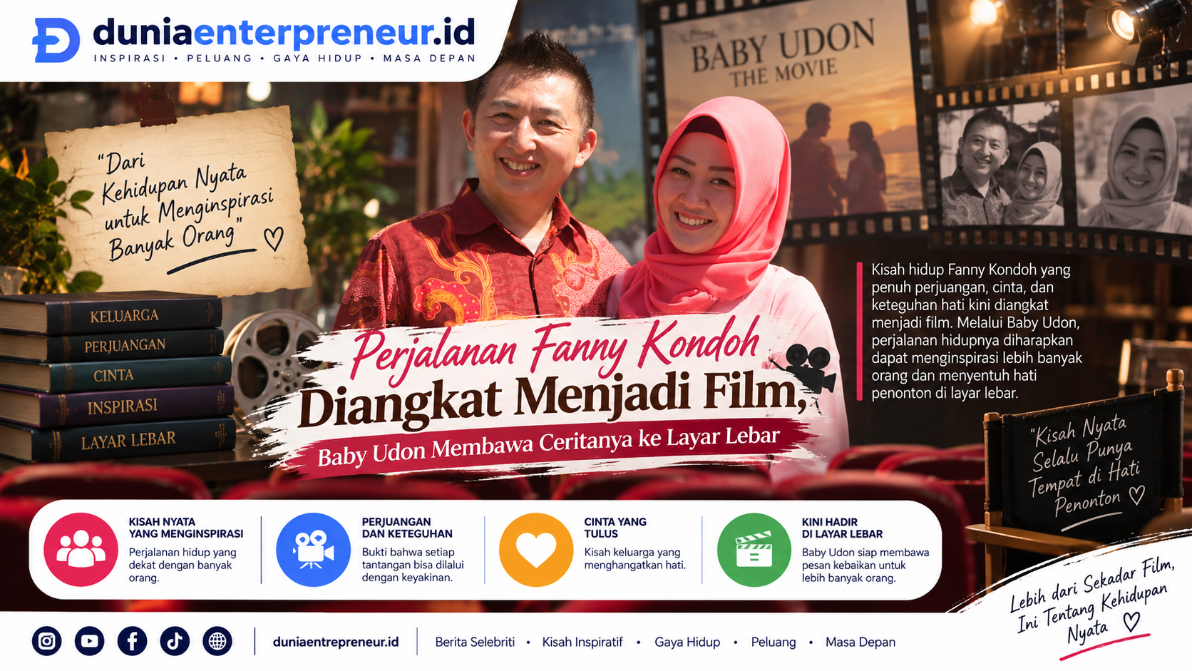 Perjalanan Fanny Kondoh Diangkat Menjadi Film, Baby Udon Membawa Ceritanya ke Layar Lebar
