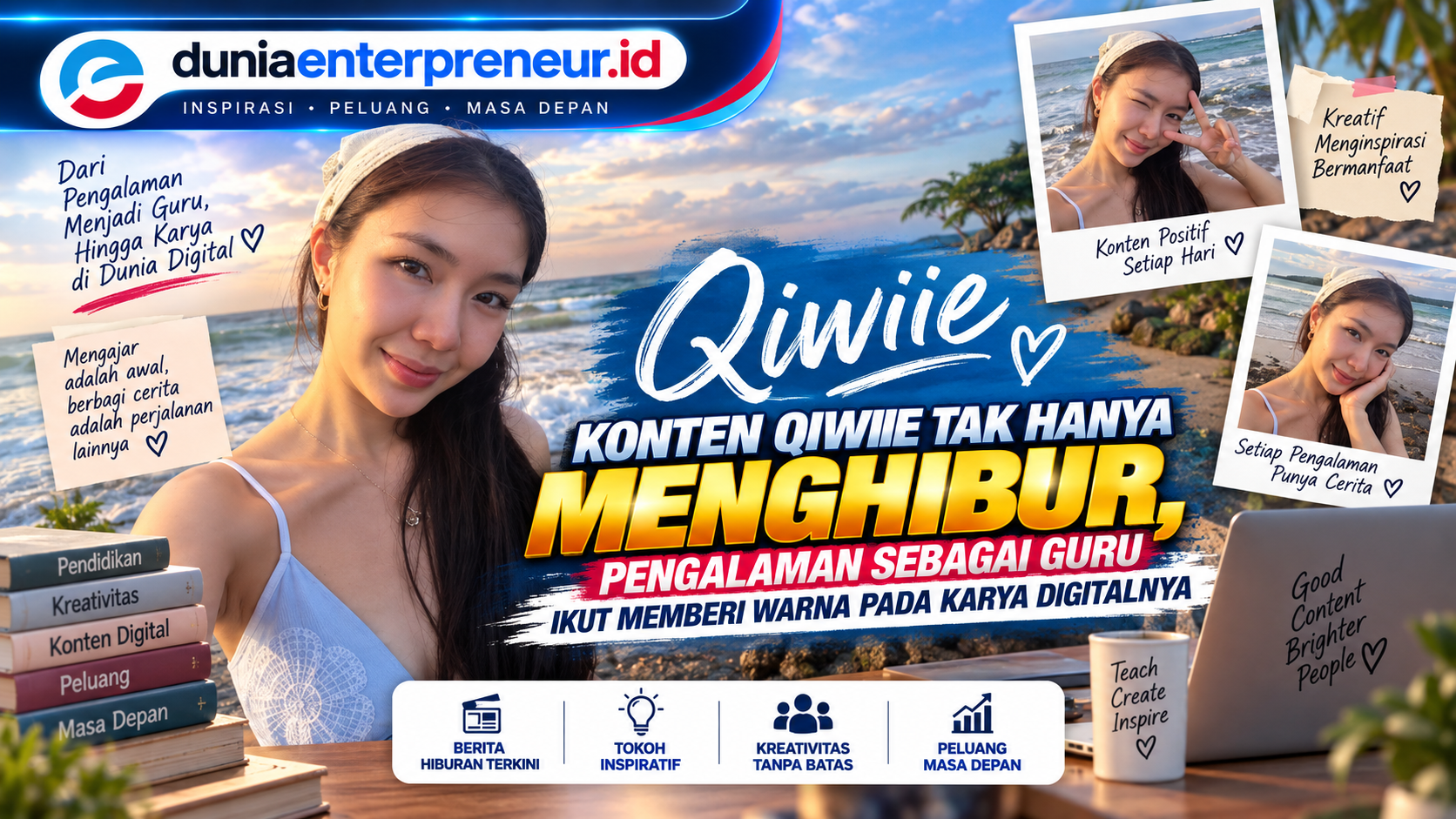Konten Qiwiie Tak Hanya Menghibur, Pengalaman sebagai Guru Ikut Memberi Warna pada Karya Digitalnya