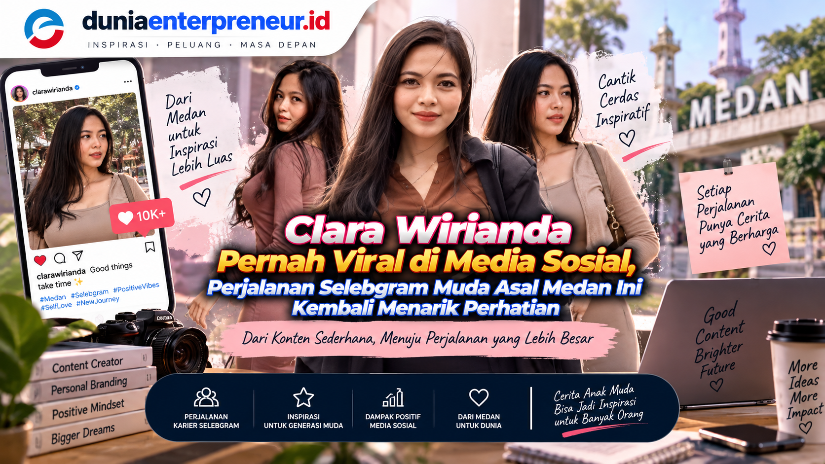 Clara Wirianda Pernah Viral di Media Sosial, Perjalanan Selebgram Muda Asal Medan Ini Kembali Menarik Perhatian