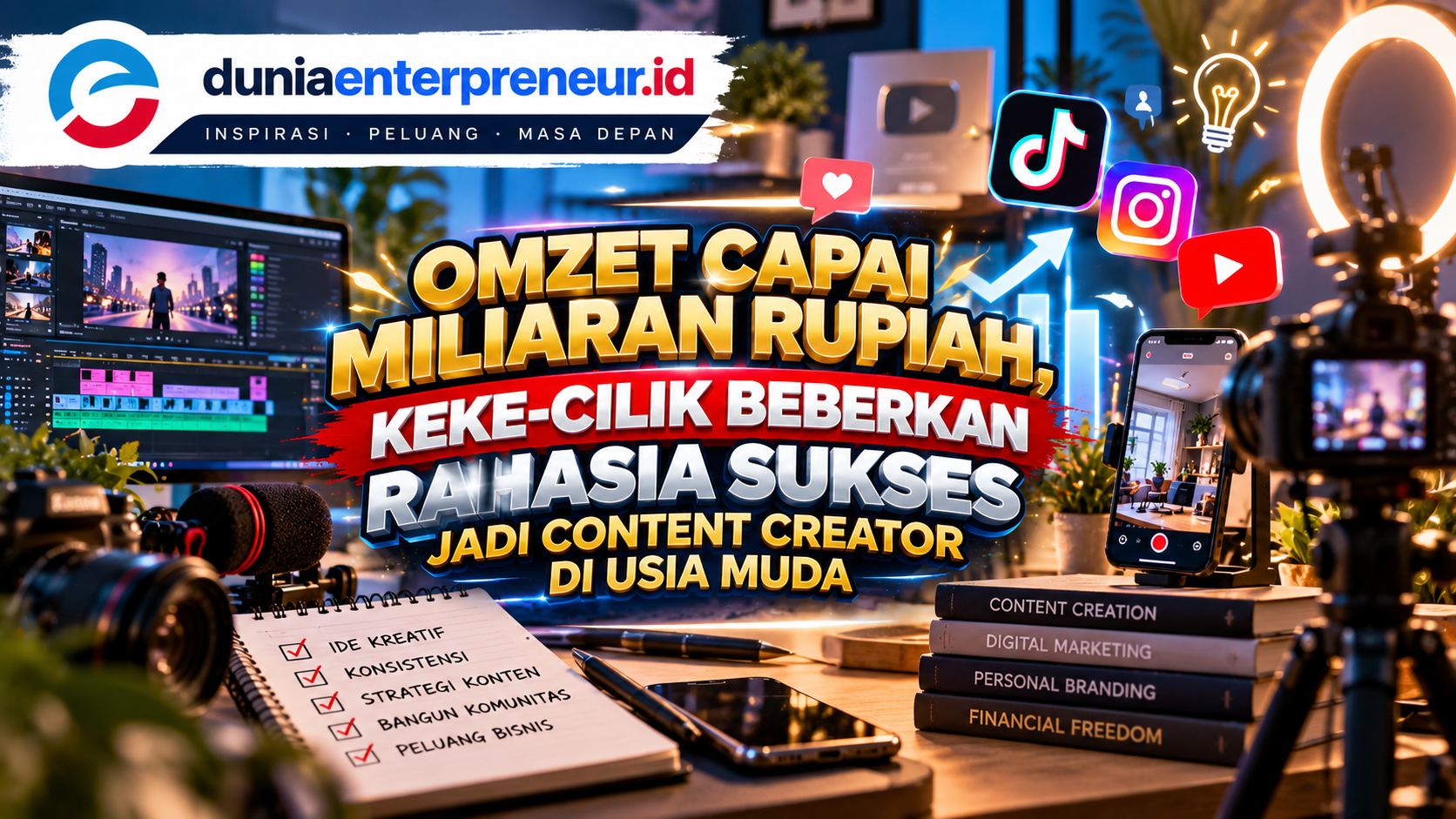 Omzet Capai Miliaran Rupiah, Keke-Cilik Beberkan Rahasia Sukses Jadi Content Creator di Usia Muda