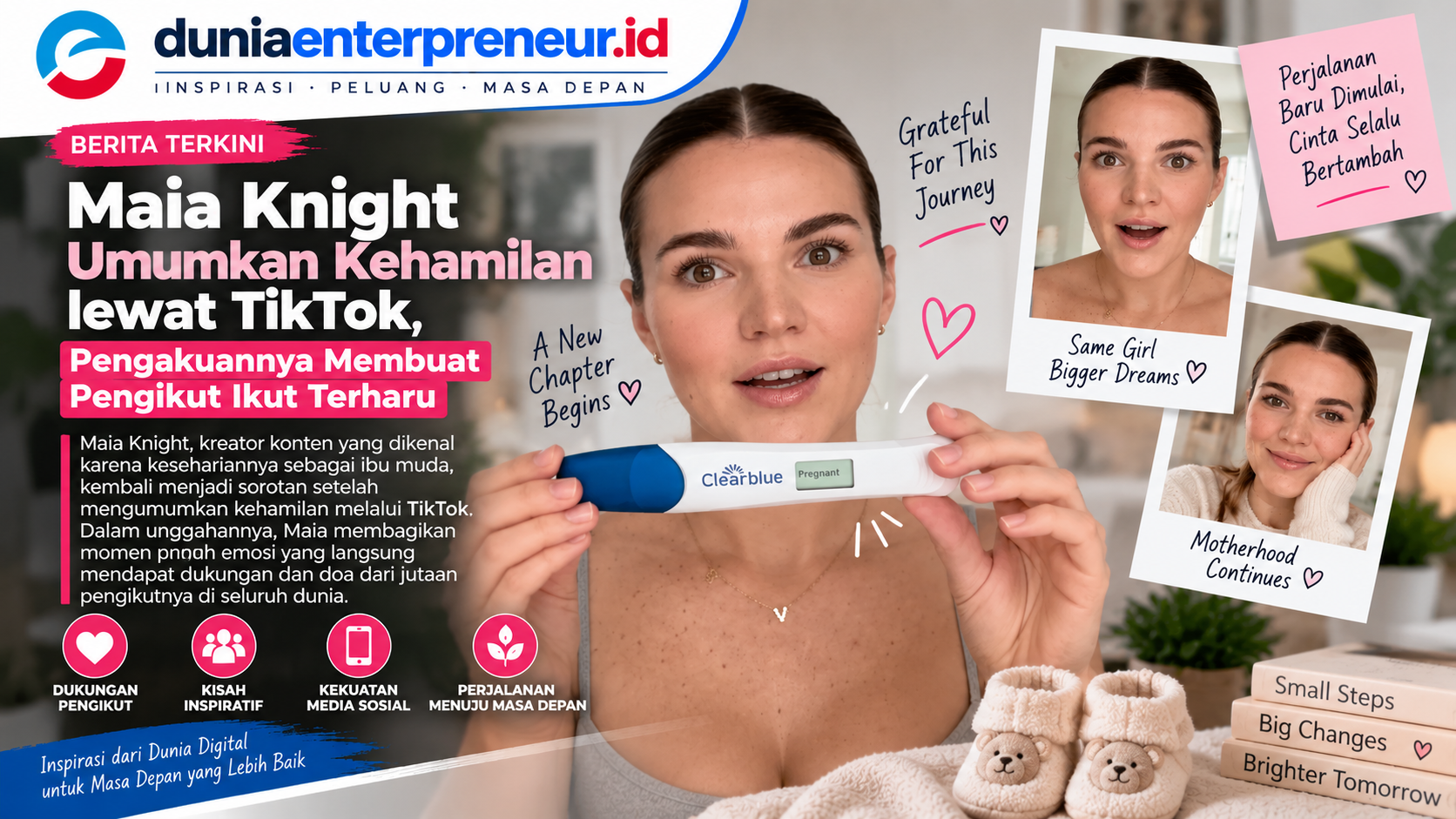 Maia Knight Umumkan Kehamilan lewat TikTok, Pengakuannya Membuat Pengikut Ikut Terharu