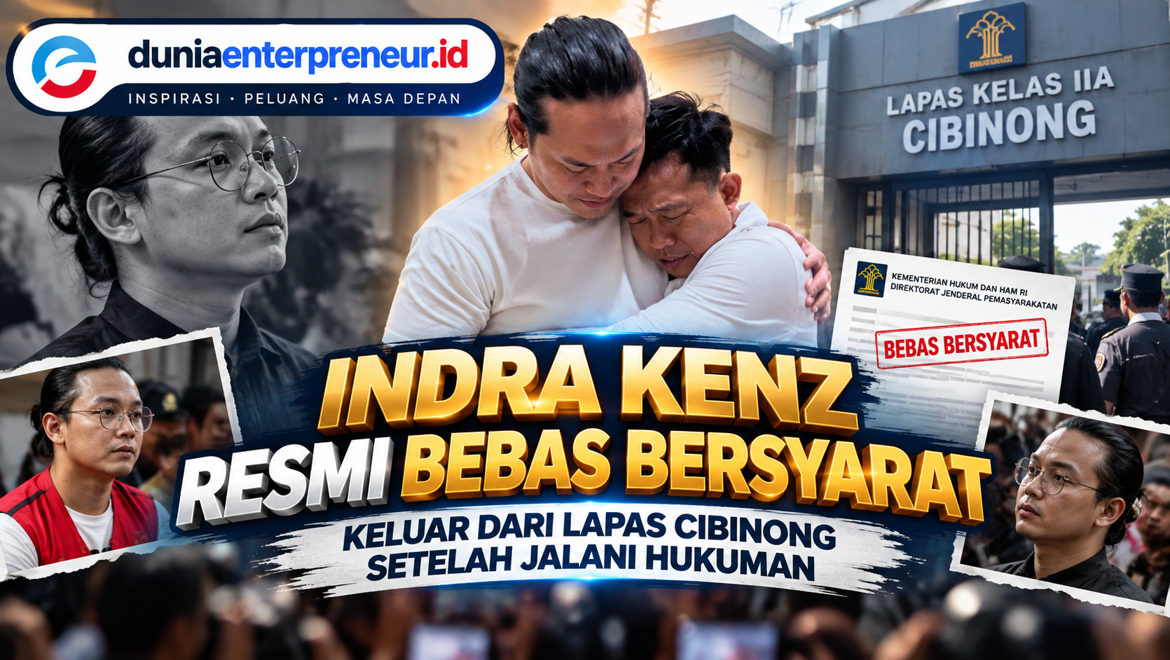 Indra Kenz Resmi Bebas Bersyarat, Keluar dari Lapas Cibinong Setelah Jalani Hukuman
