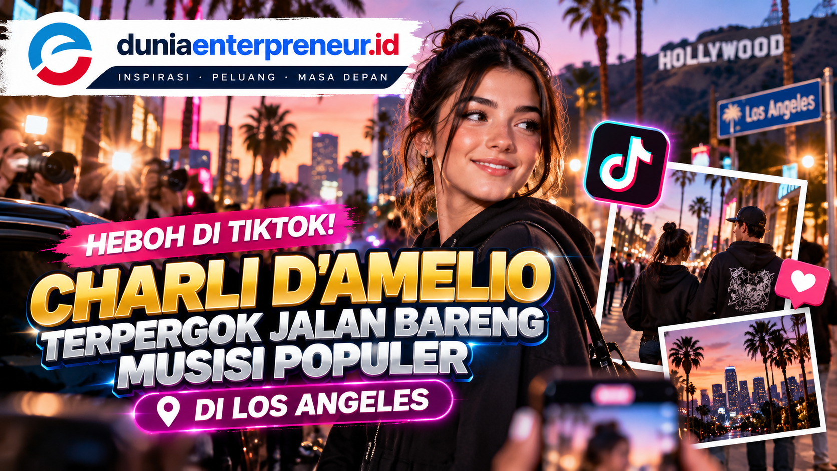 Heboh di TikTok! Charli D’Amelio Terpergok Jalan Bareng Musisi Populer di Los Angeles