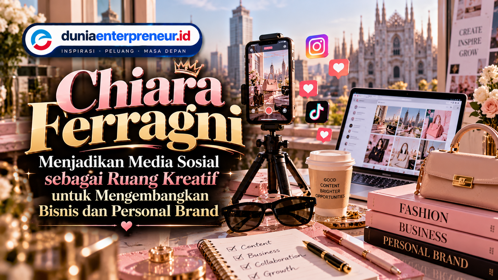 Chiara Ferragni Menjadikan Media Sosial sebagai Ruang Kreatif untuk Mengembangkan Bisnis dan Personal Brand