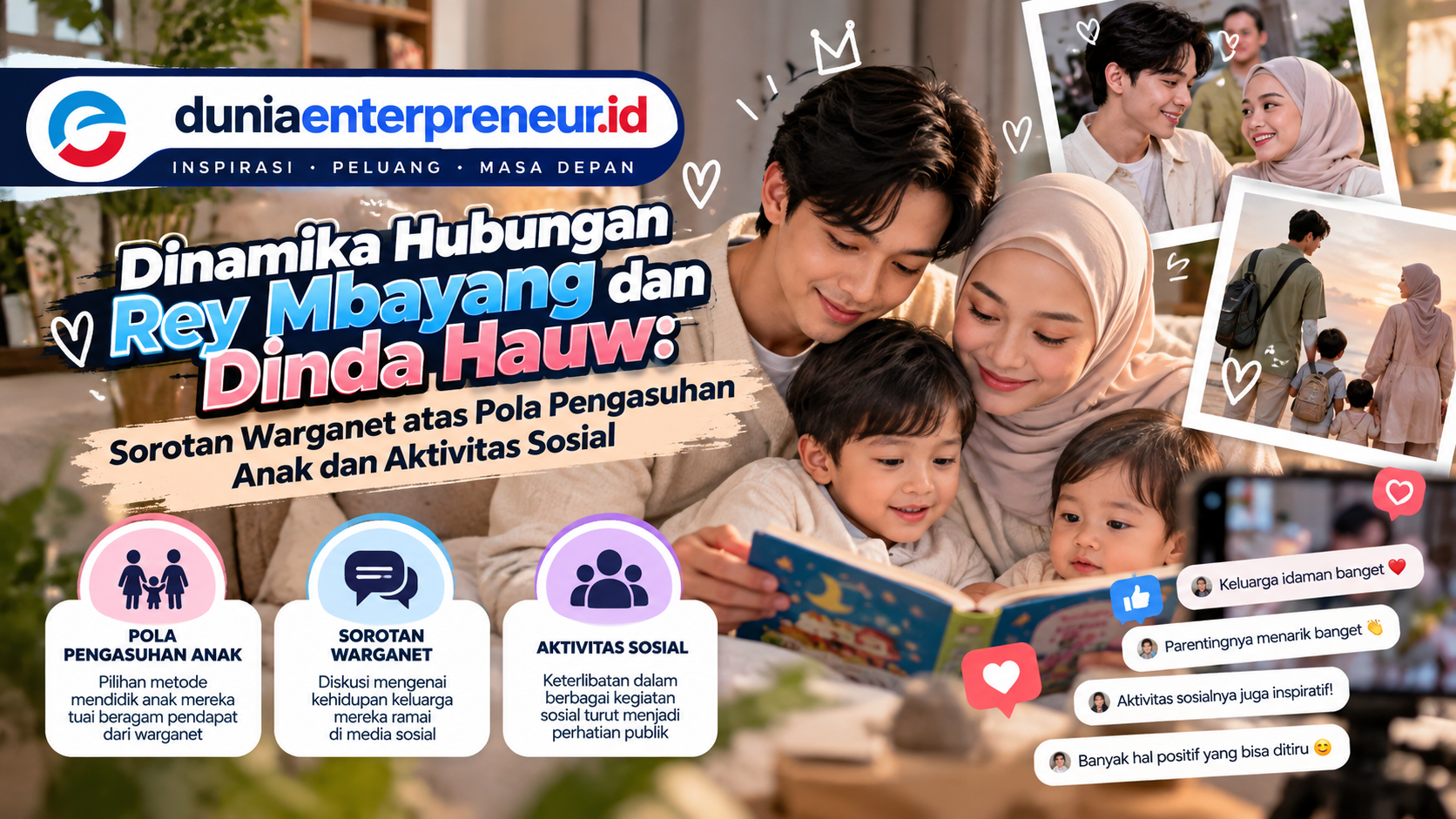 Dinamika Hubungan Rey Mbayang dan Dinda Hauw: Sorotan Warganet atas Pola Pengasuhan Anak dan Aktivitas Sosial