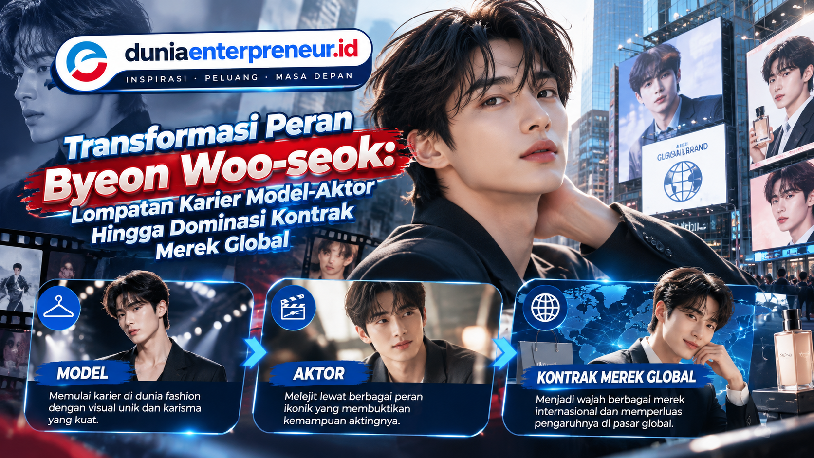 Byeon Woo-seok Menapaki Karier dari Model ke Aktor dan Bintang Merek Global