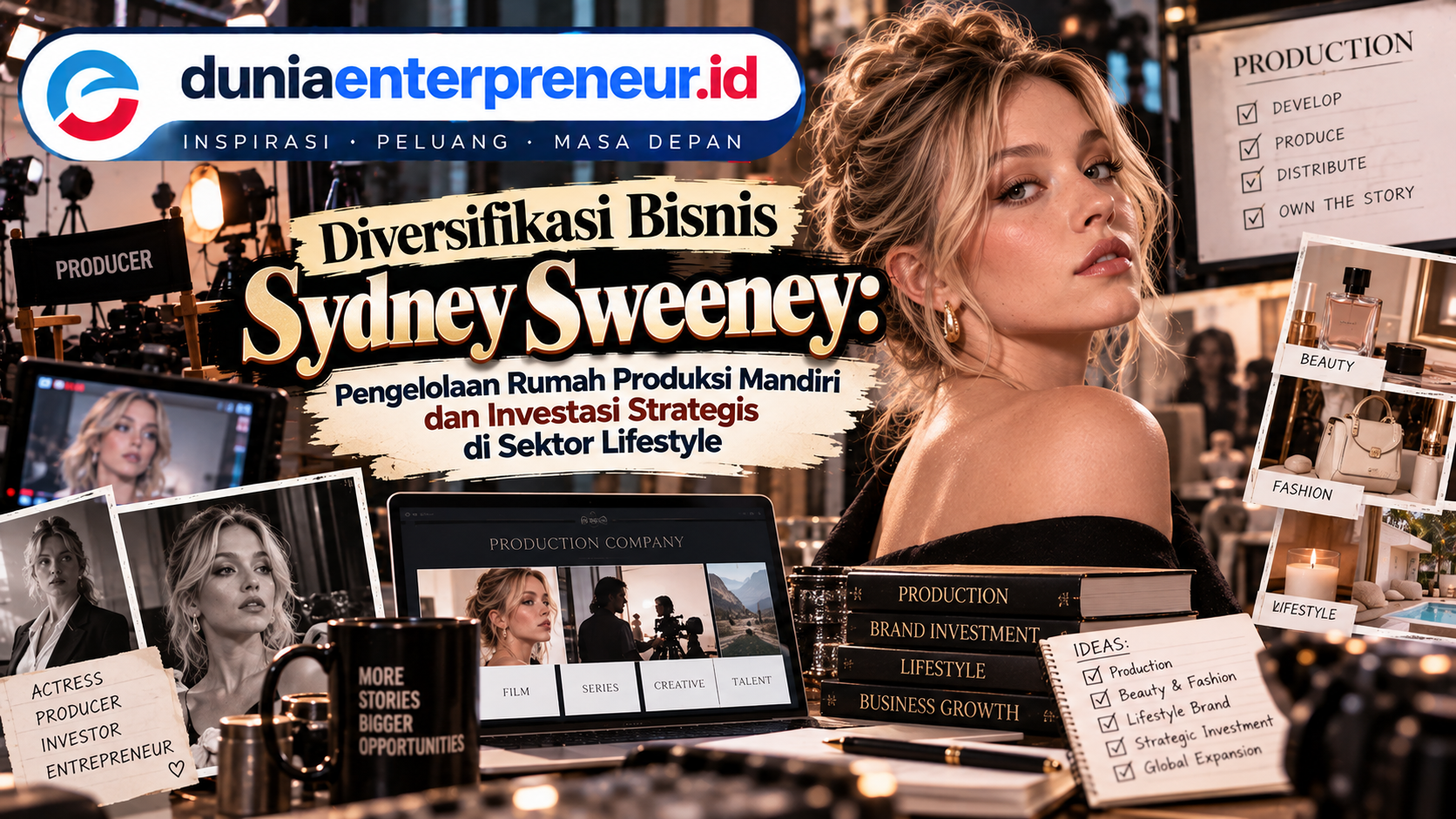Diversifikasi Bisnis Sydney Sweeney: Pengelolaan Rumah Produksi Mandiri dan Investasi Strategis di Sektor Lifestyle