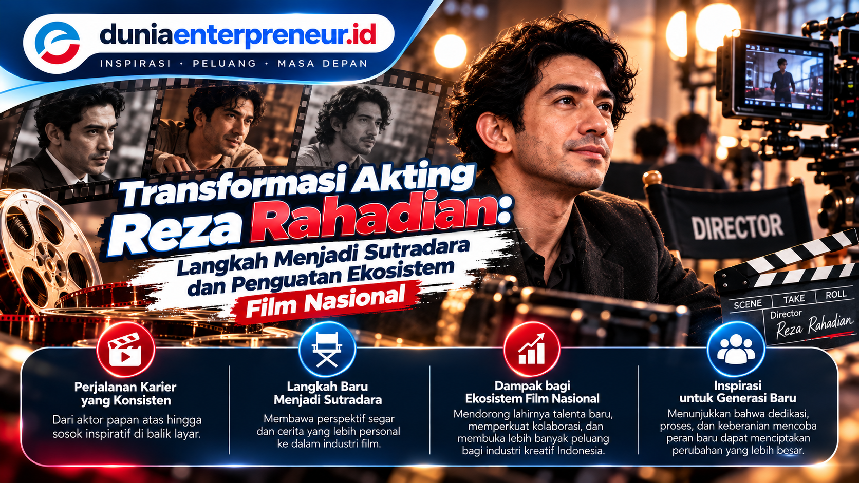 Transformasi Akting Reza Rahadian: Langkah Menjadi Sutradara dan Penguatan Ekosistem Film Nasional