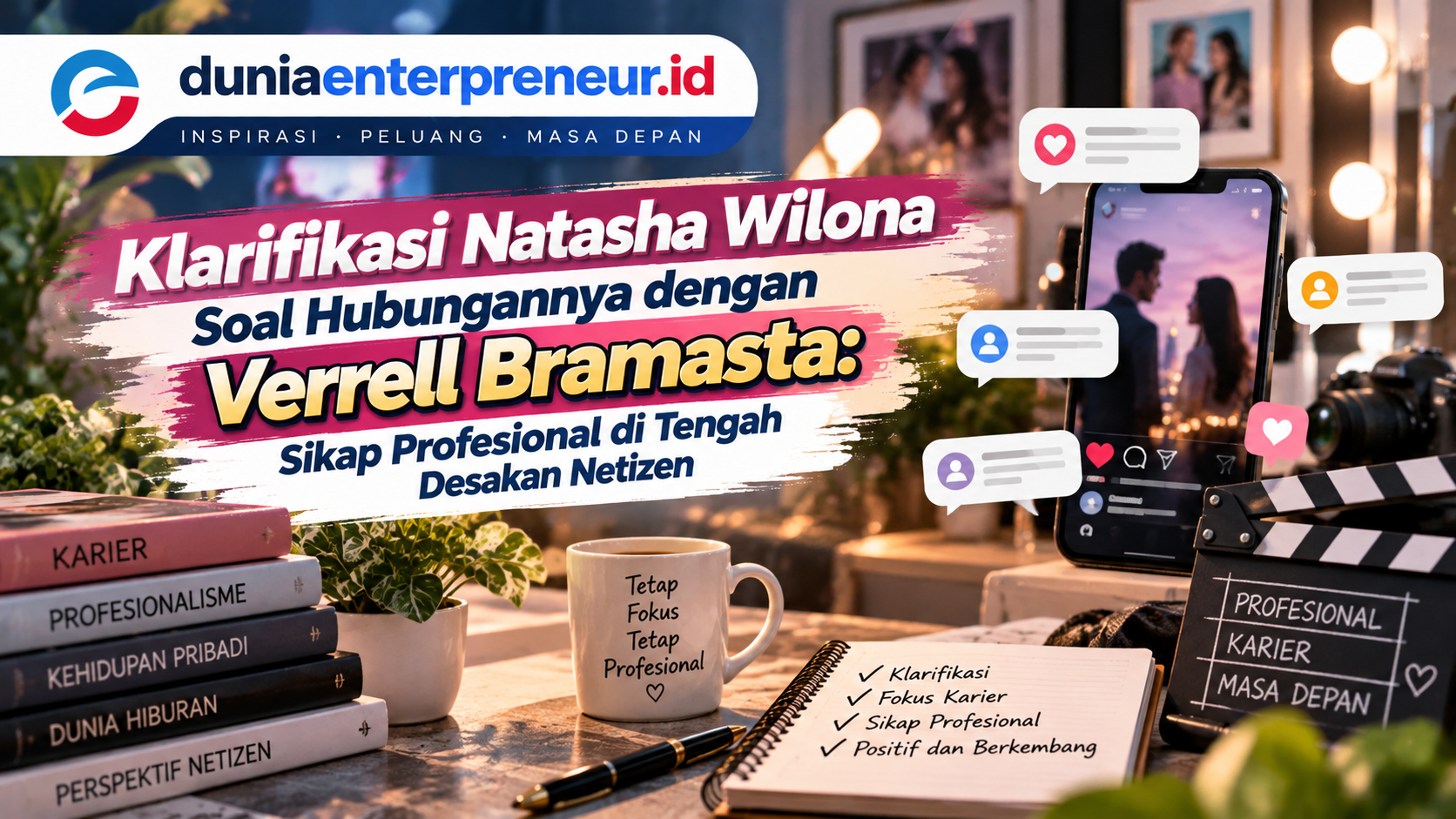 Klarifikasi Natasha Wilona Soal Hubungannya dengan Verrell Bramasta: Sikap Profesional di Tengah Desakan Netizen