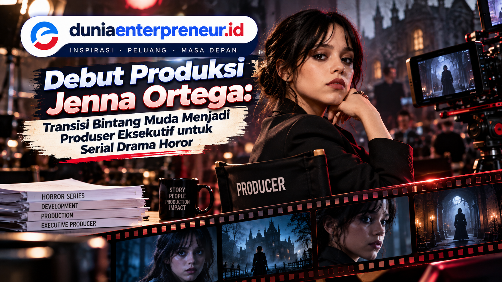 Debut Produksi Jenna Ortega: Transisi Bintang Muda Menjadi Produser Eksekutif untuk Serial Drama Horor