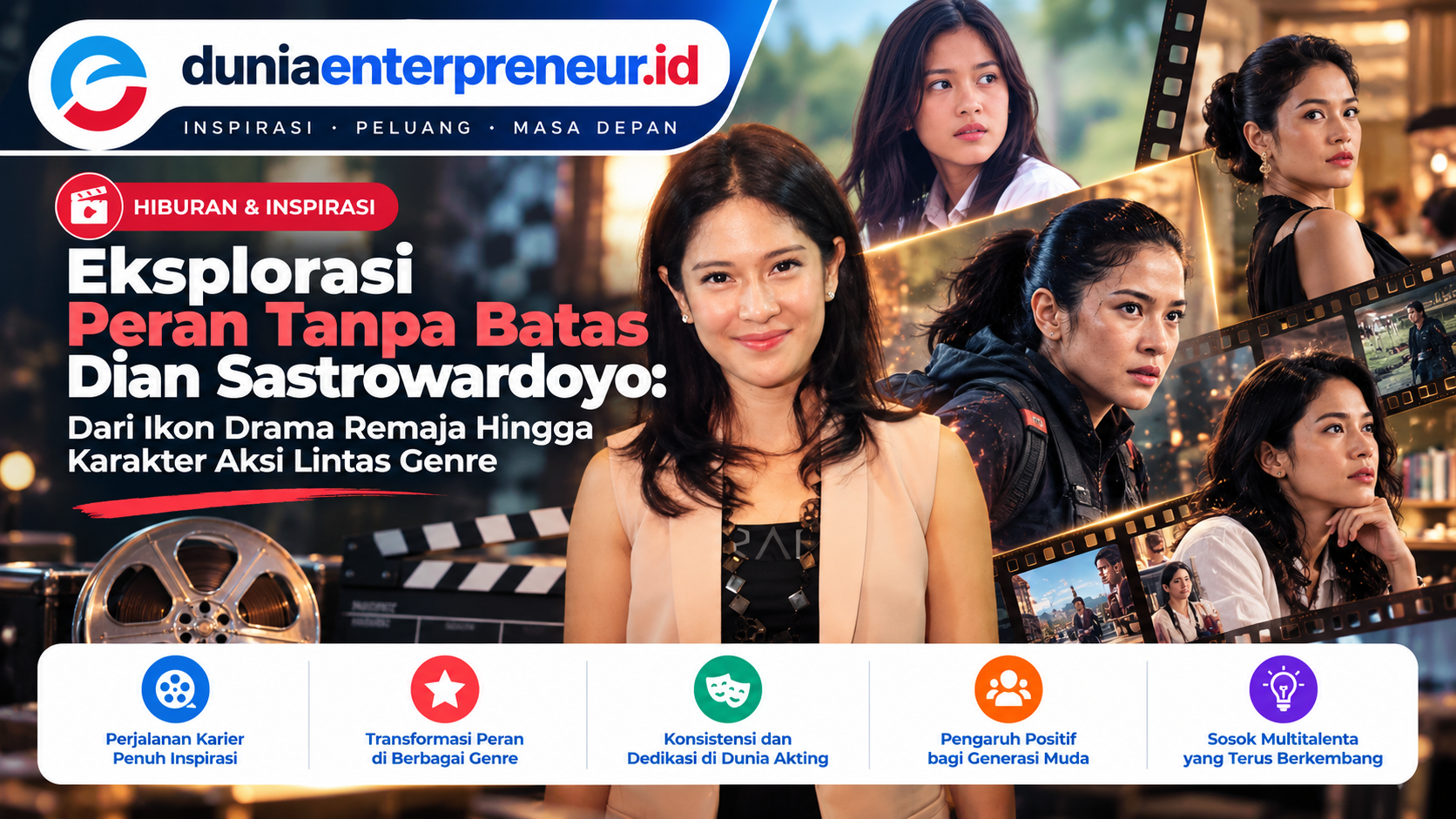 Eksplorasi Peran Tanpa Batas Dian Sastrowardoyo: Dari Ikon Drama Remaja Hingga Karakter Aksi Lintas Genre