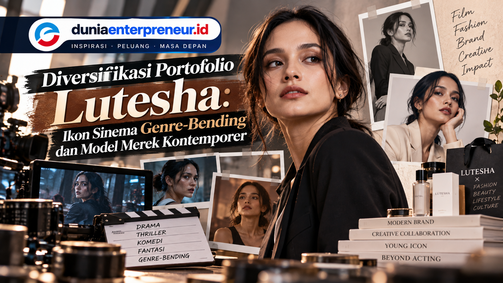 Diversifikasi Portofolio Lutesha: Ikon Sinema Genre-Bending dan Model Merek Kontemporer