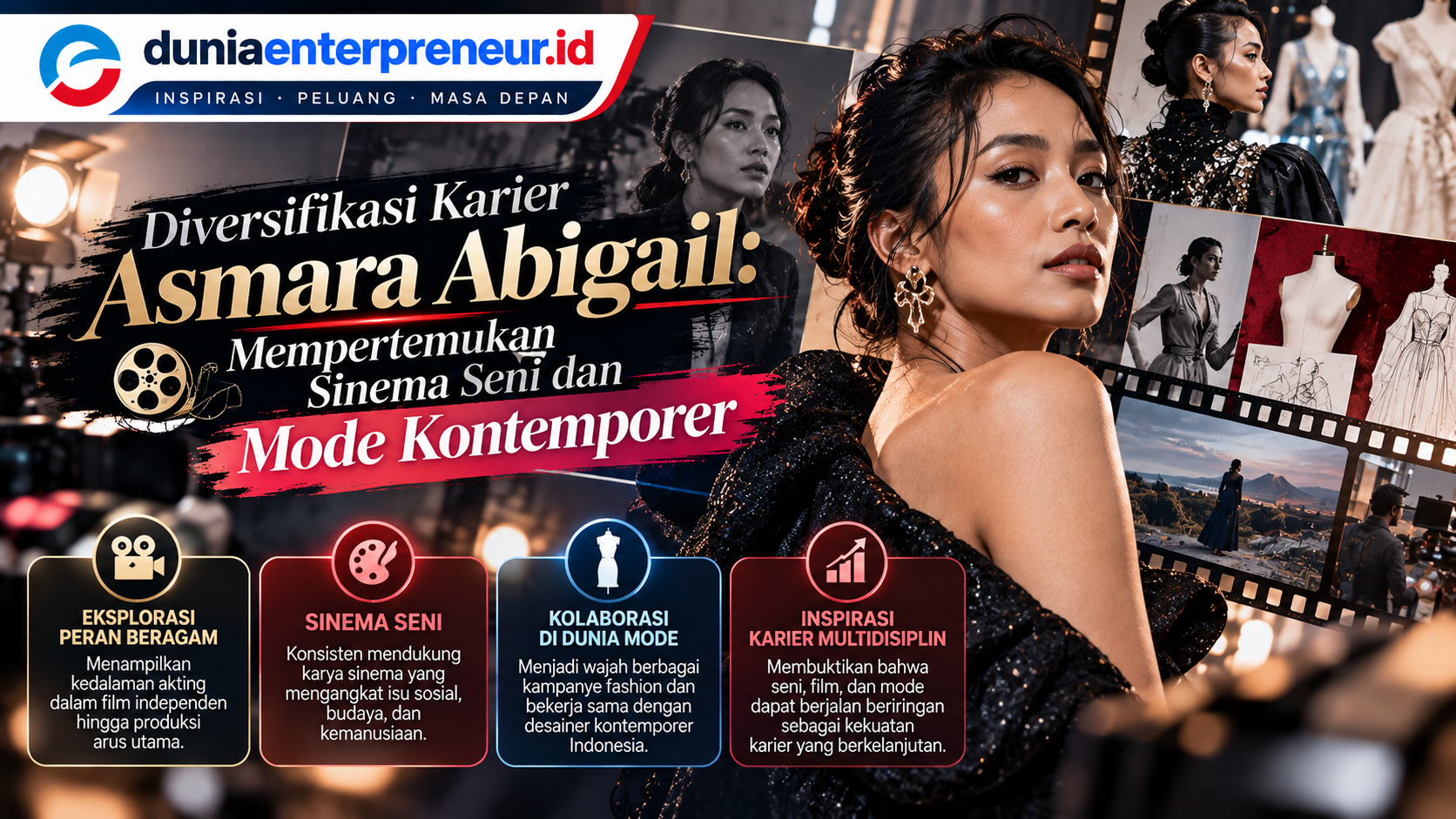 Diversifikasi Karier Asmara Abigail: Mempertemukan Sinema Seni dan Mode Kontemporer