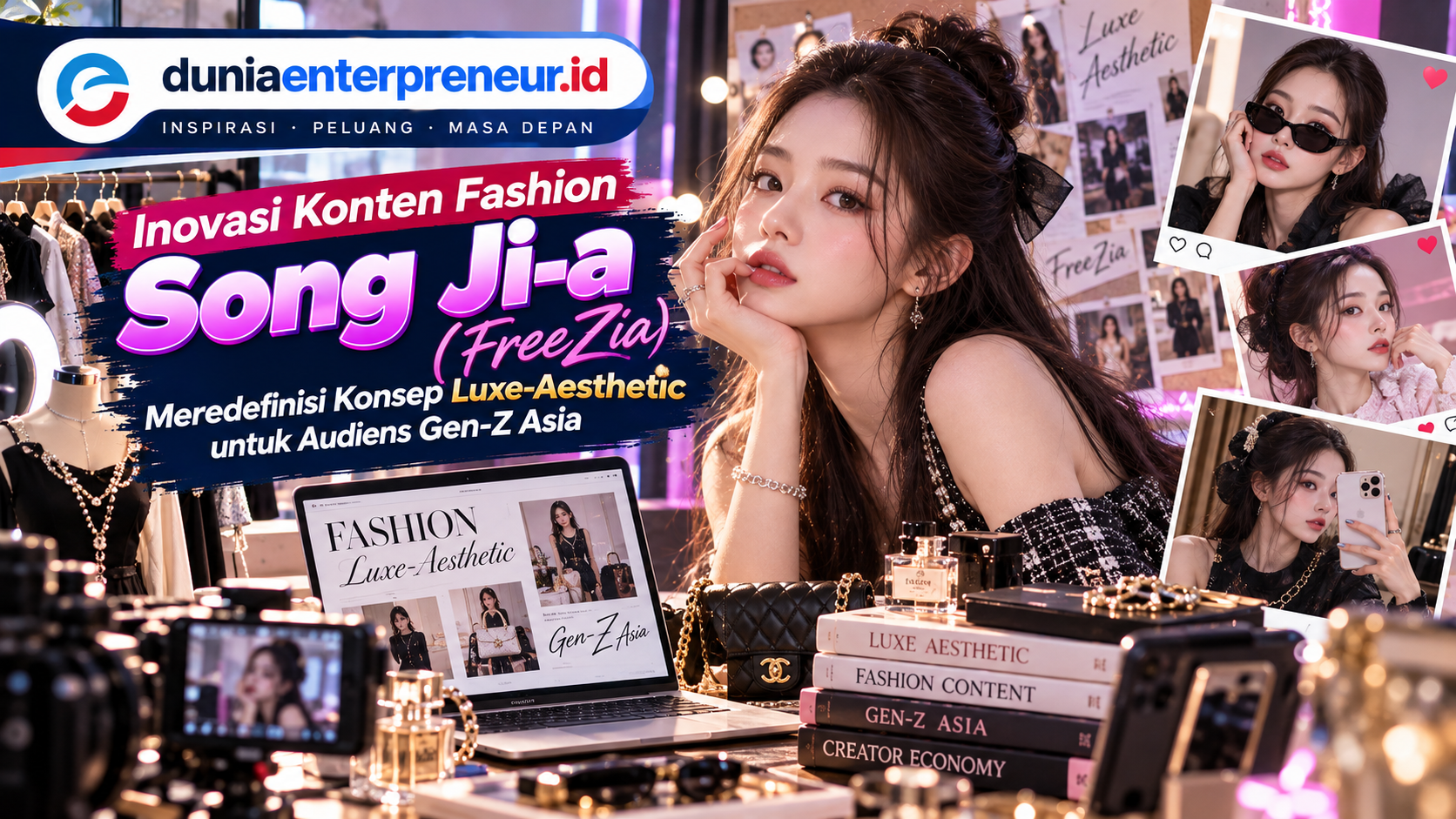 Inovasi Konten Fashion Song Ji-a (FreeZia): Meredefinisi Konsep Luxe-Aesthetic untuk Audiens Gen-Z Asia