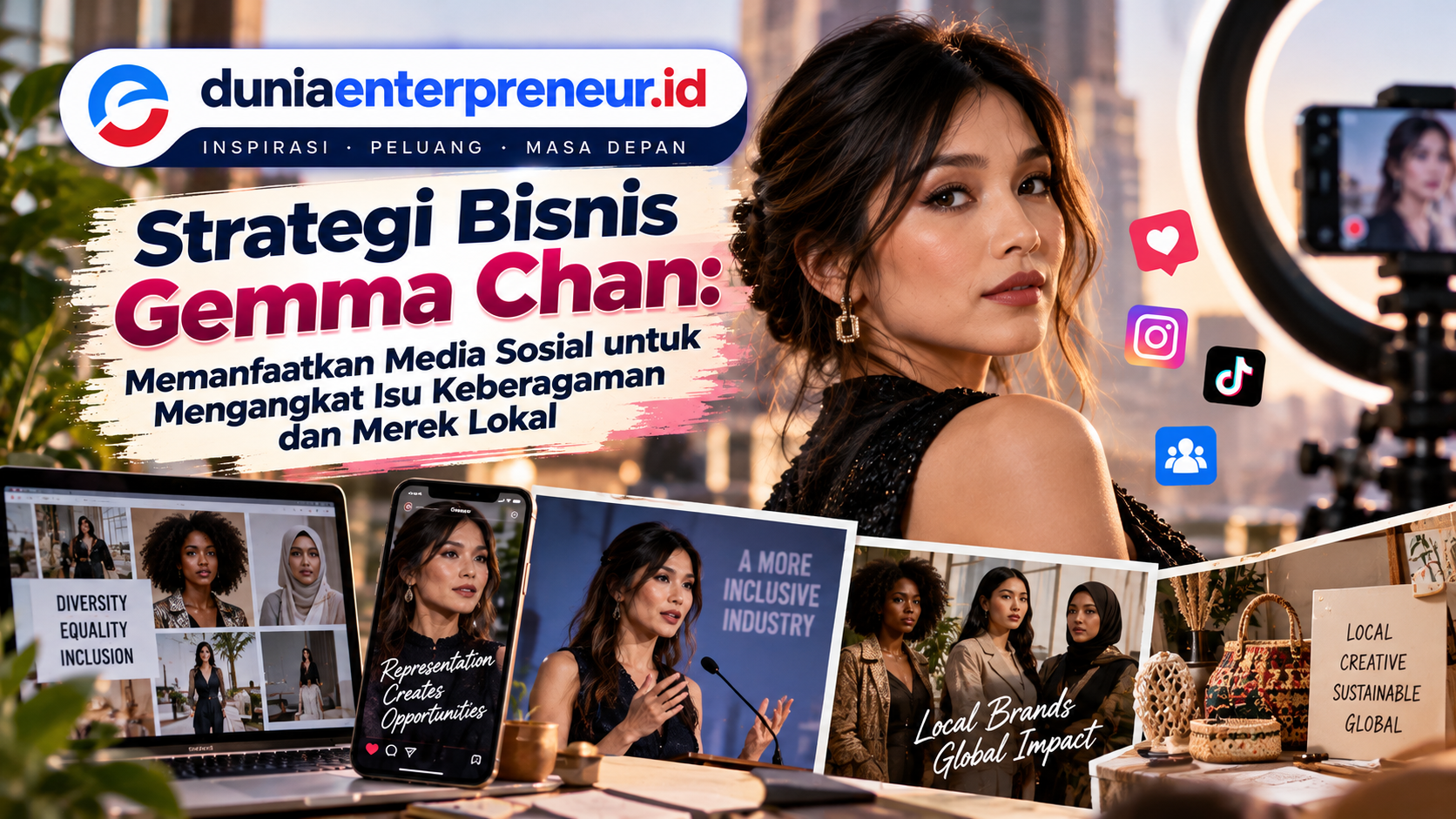 Strategi Bisnis Gemma Chan: Memanfaatkan Media Sosial untuk Mengangkat Isu Keberagaman dan Merek Lokal