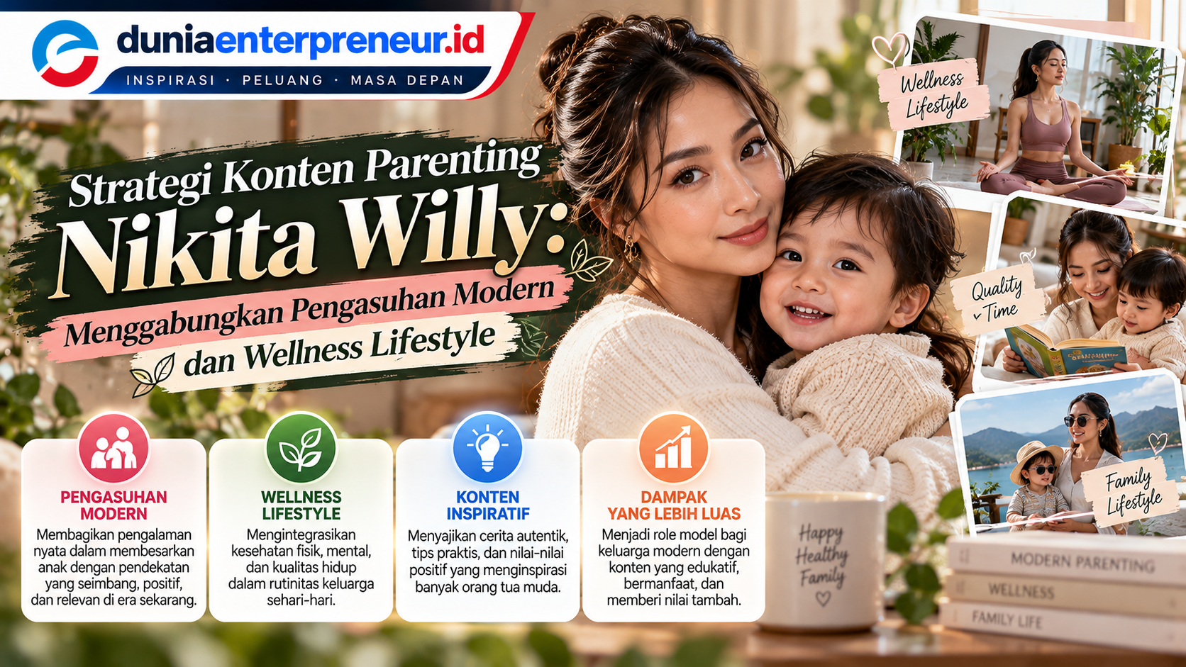 Strategi Konten Parenting Nikita Willy: Menggabungkan Pengasuhan Modern dan Wellness Lifestyle