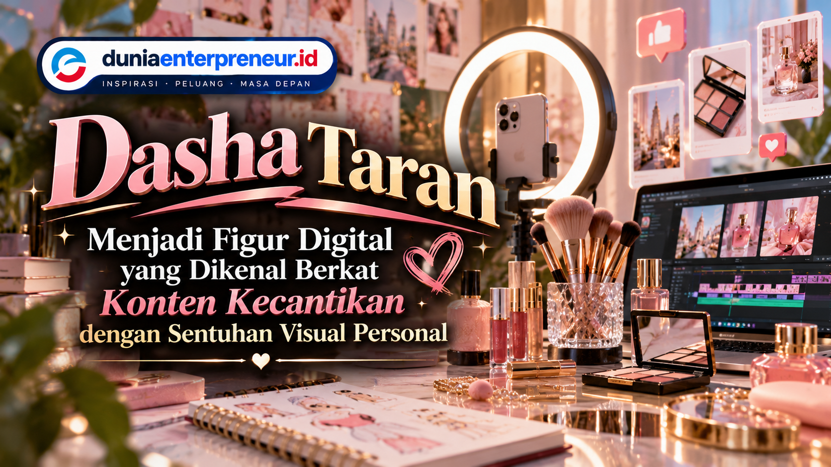 Dasha Taran Menjadi Figur Digital yang Dikenal Berkat Konten Kecantikan dengan Sentuhan Visual Personal