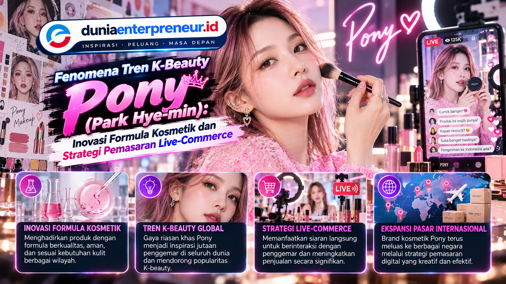 Pony Park Hye-min dan Perkembangan K-Beauty melalui Inovasi Kosmetik serta Live-Commerce