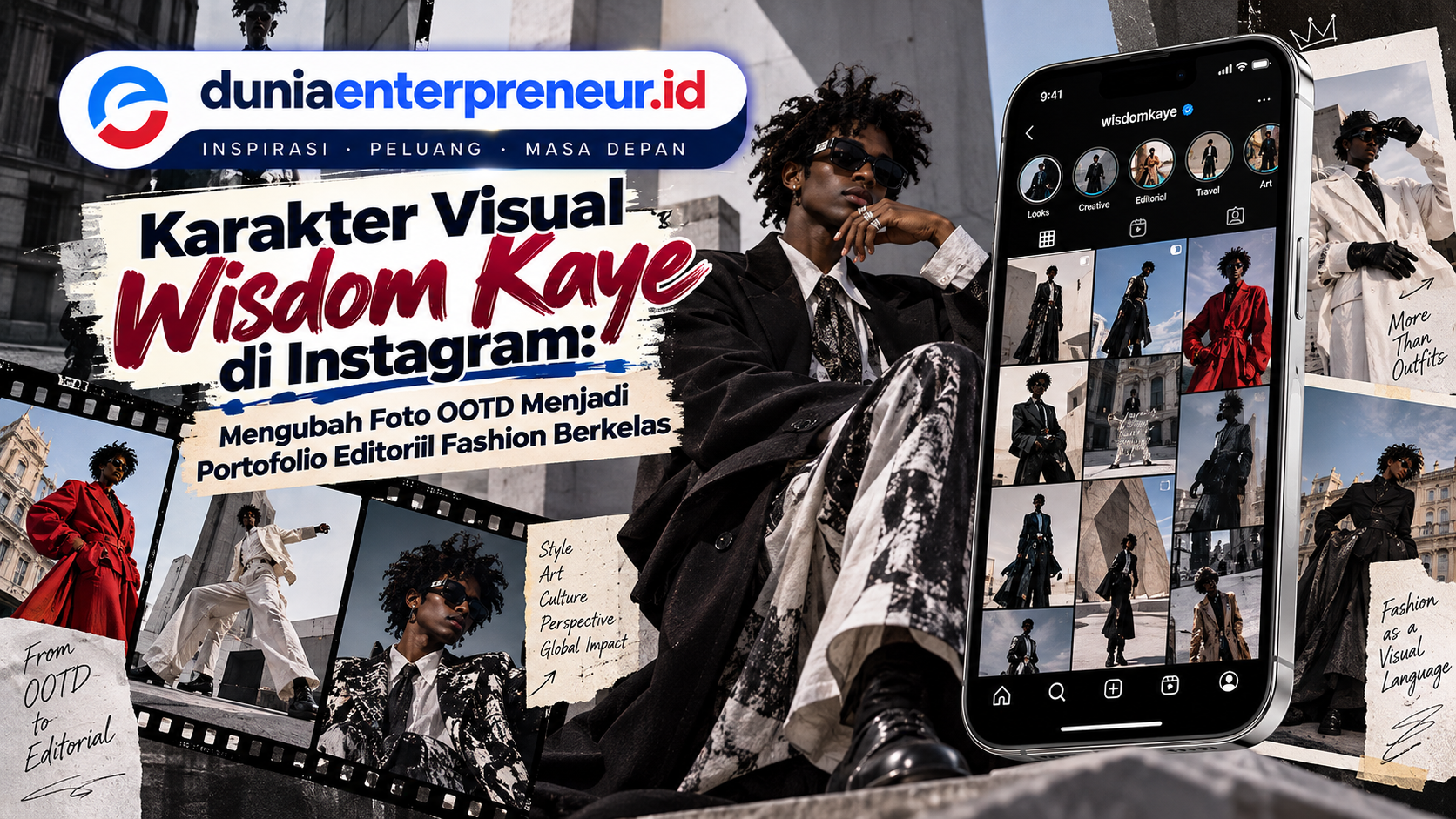 Karakter Visual Wisdom Kaye di Instagram: Mengubah Foto OOTD Menjadi Portofolio Editorial Fashion Berkelas