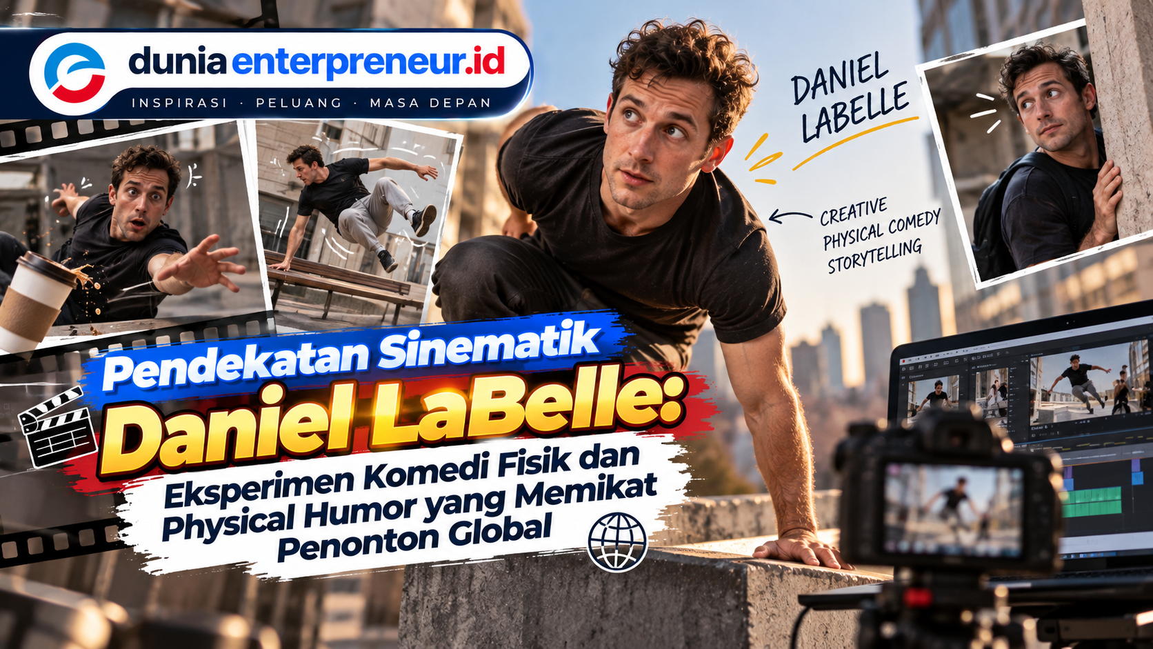 Pendekatan Sinematik Daniel LaBelle: Eksperimen Komedi Fisik dan Physical Humor yang Memikat Penonton Global