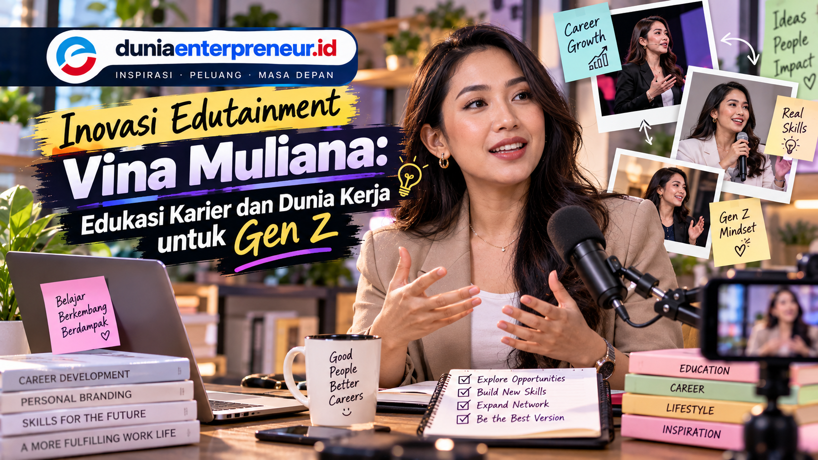 Inovasi Edutainment Vina Muliana: Edukasi Karier dan Dunia Kerja untuk Gen Z