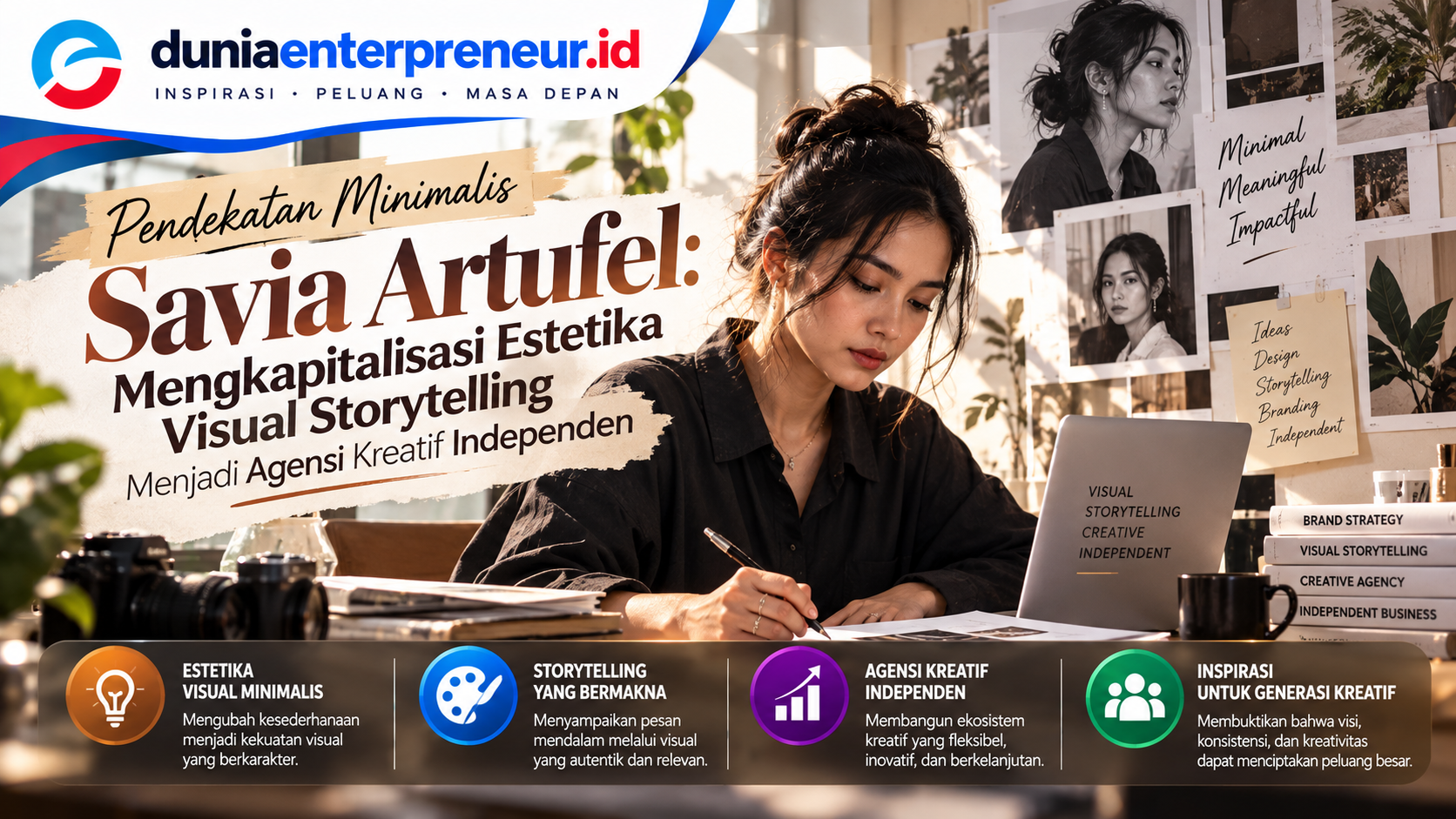 Pendekatan Minimalis Savia Artufel: Mengkapitalisasi Estetika Visual Storytelling Menjadi Agensi Kreatif Independen