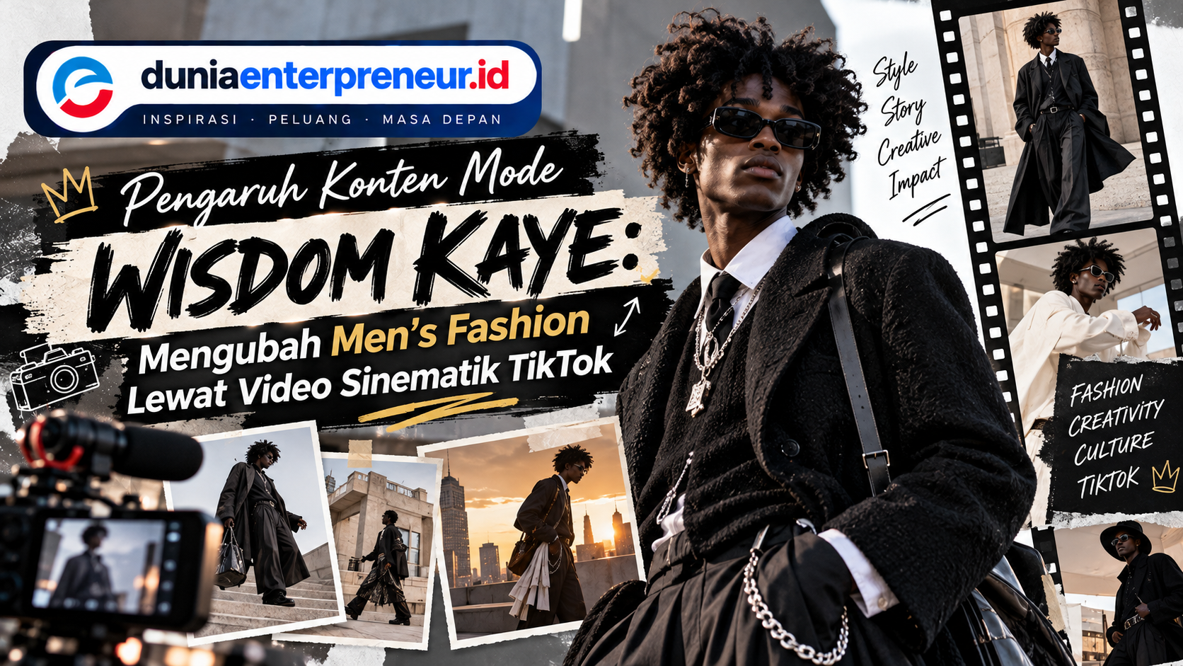 Pengaruh Konten Mode Wisdom Kaye: Mengubah Men’s Fashion Lewat Video Sinematik TikTok