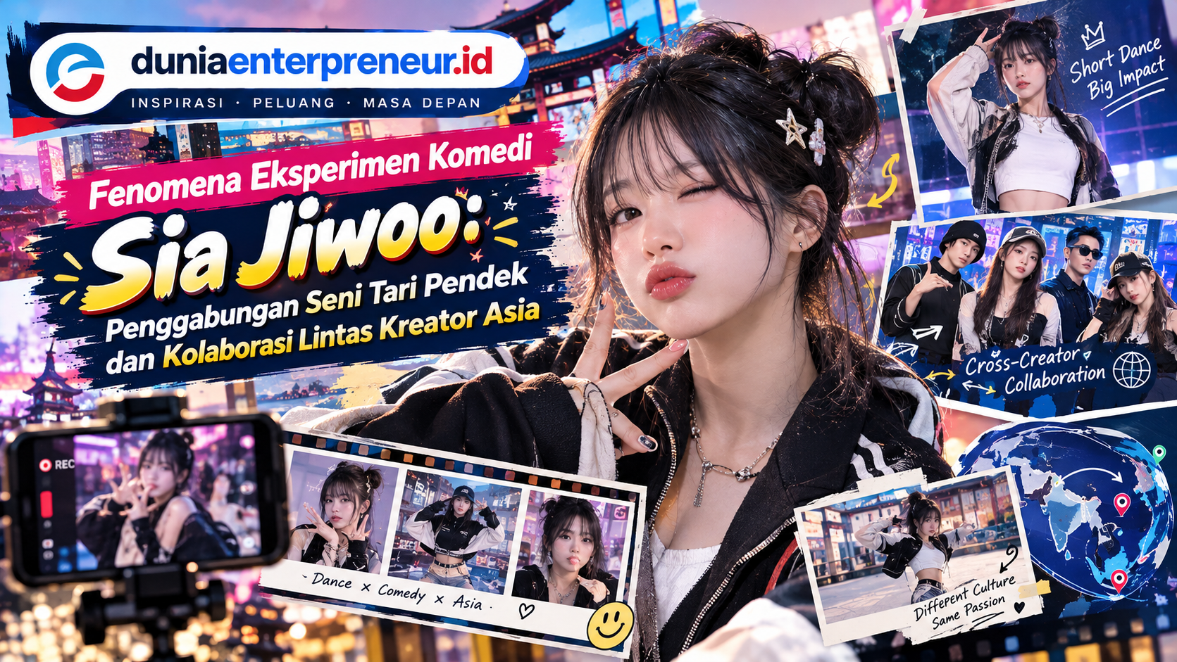 Fenomena Eksperimen Komedi Sia Jiwoo: Penggabungan Seni Tari Pendek dan Kolaborasi Lintas Kreator Asia