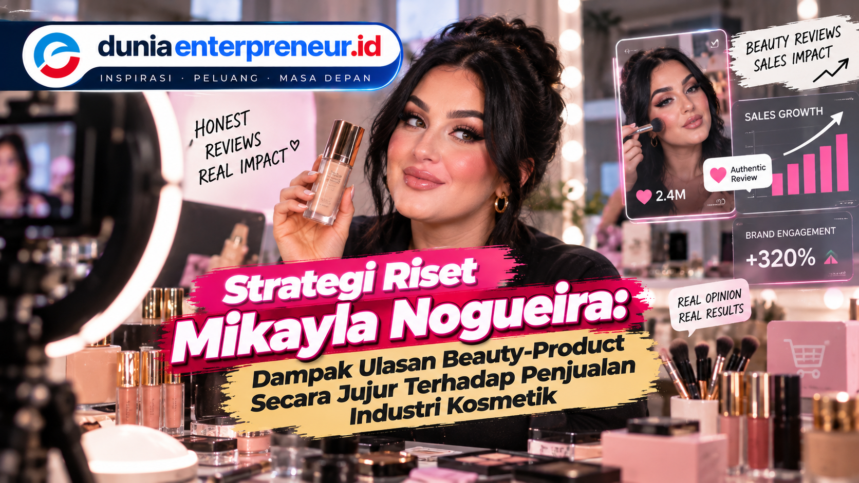 Strategi Riset Mikayla Nogueira: Dampak Ulasan Beauty Product Secara Jujur terhadap Penjualan Industri Kosmetik