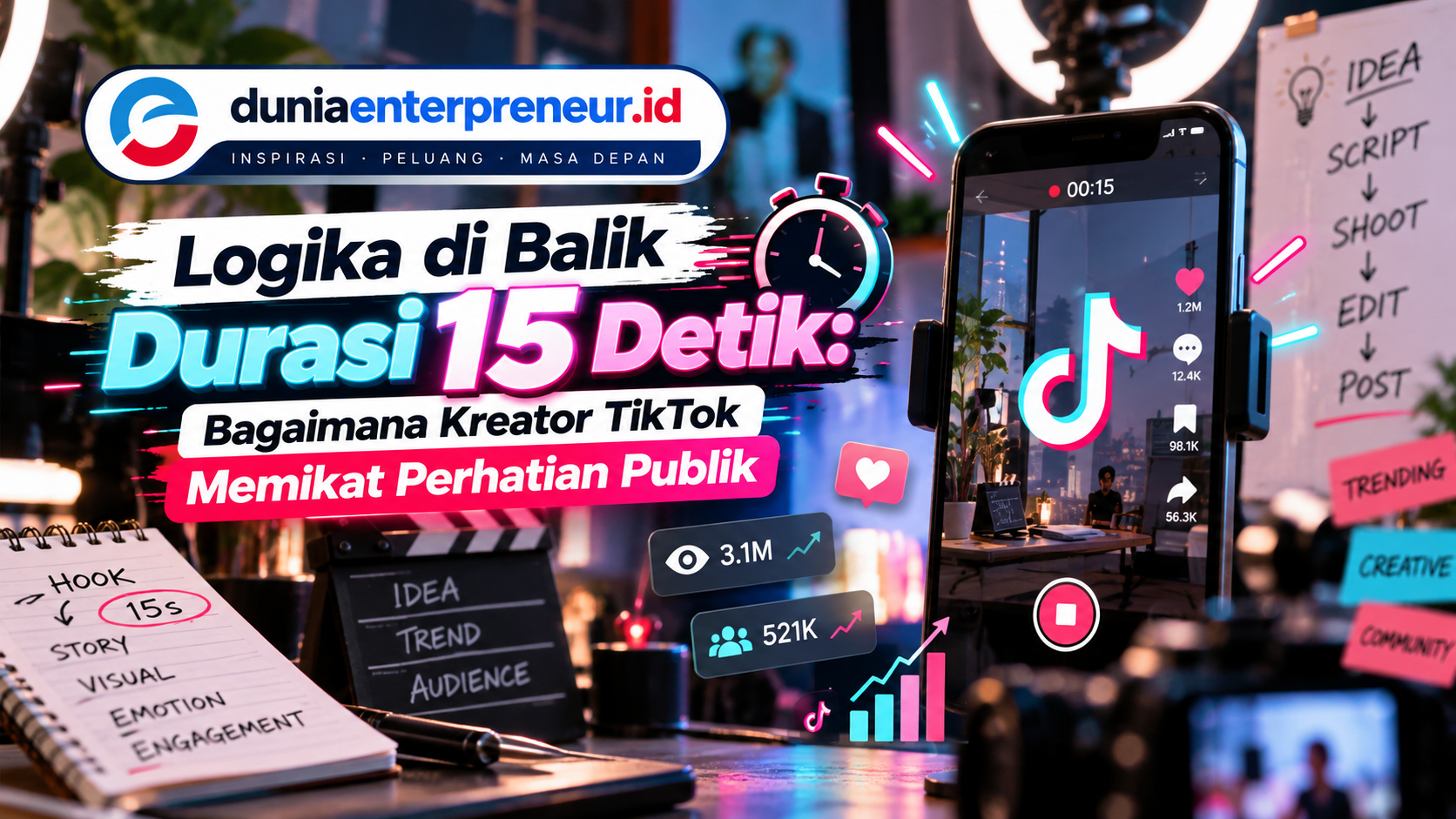 Logika di Balik Durasi 15 Detik: Bagaimana Kreator TikTok Memikat Perhatian Publik